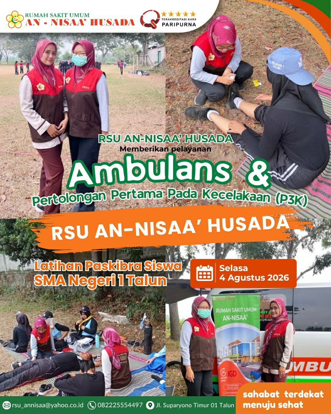  Ikut Serta Pengamanan Latihan Paskibra SMA Negeri
