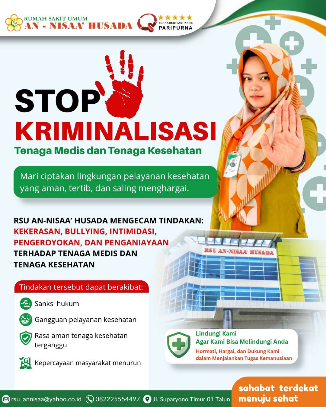Stop Kriminalisasi Tenaga Medis dan Tenaga Kesehat