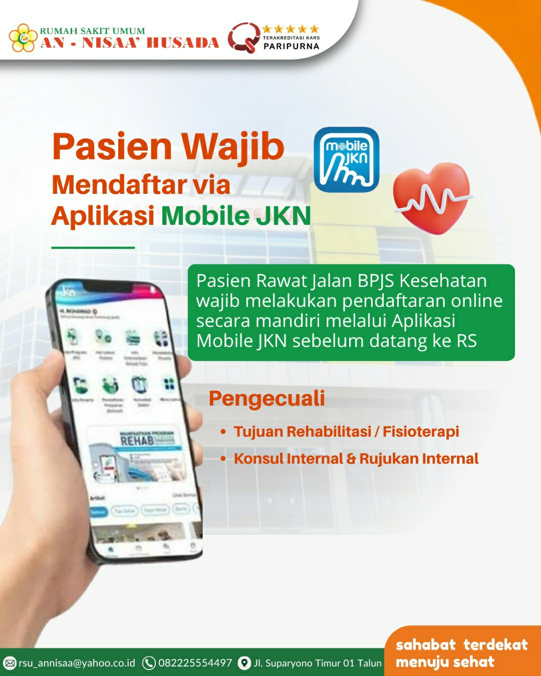Update Pelayanan BPJS Kesehatan RSU An-Nisaa' Husa
